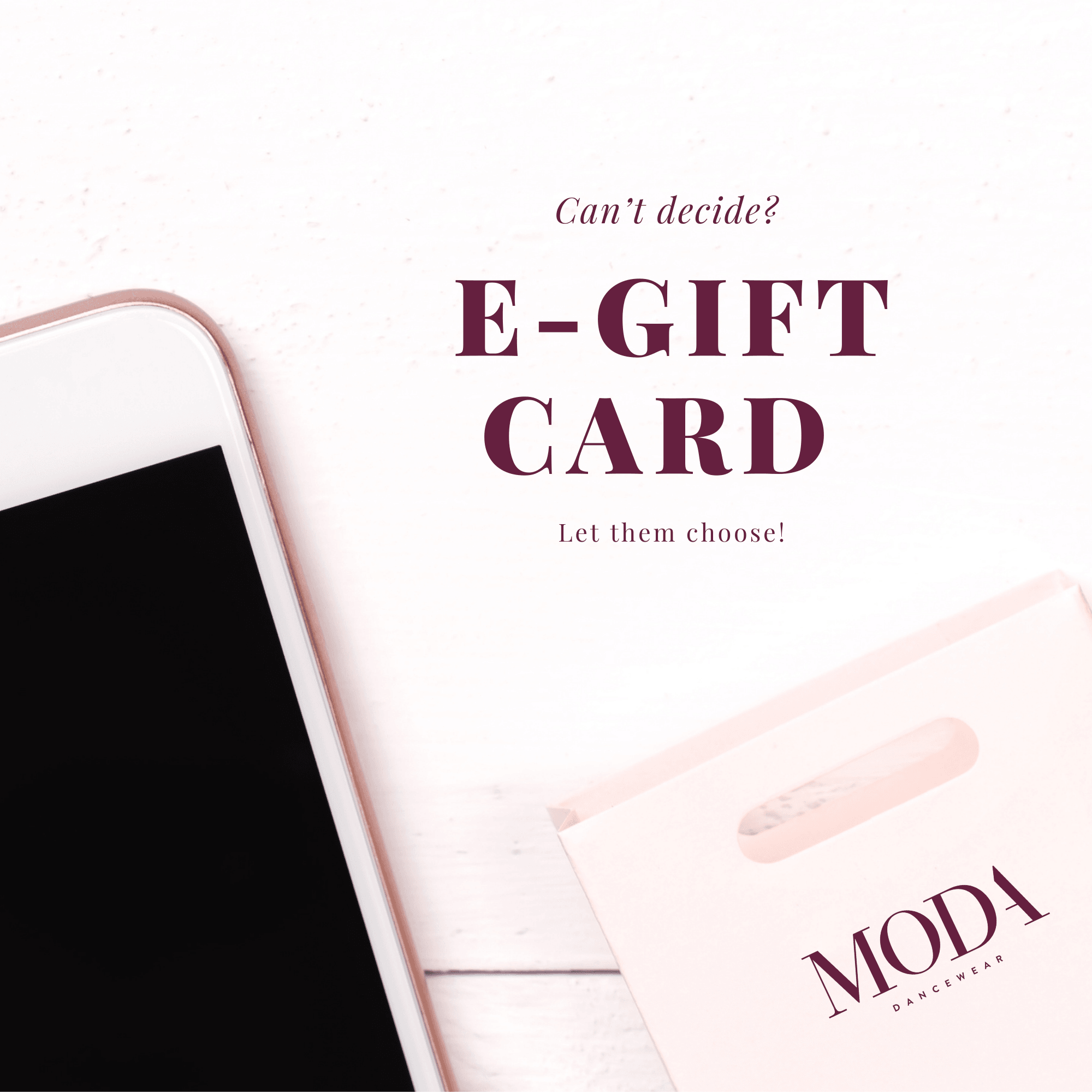 E-GIFT CARD - Moda Dancewear