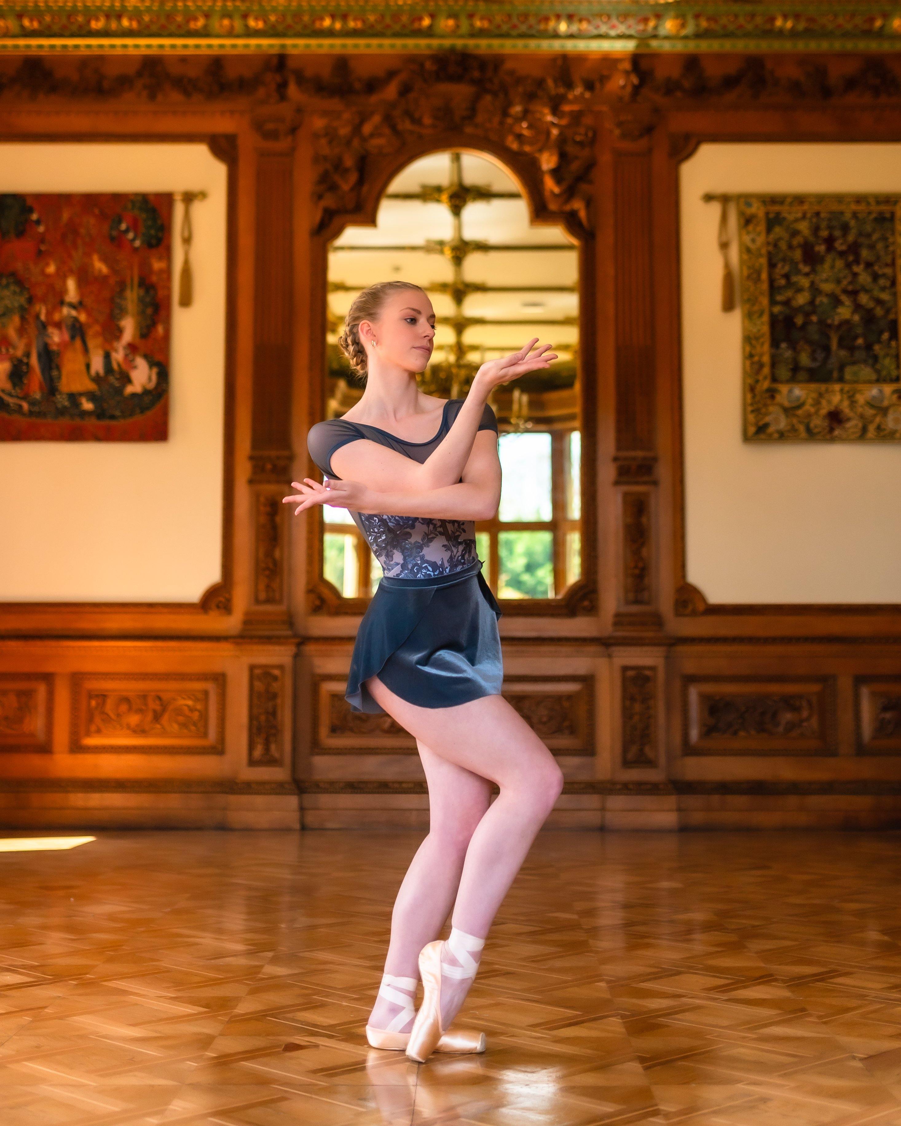 RAMONA SAB BALLET SKIRT IN STEEL GREY ITALIAN VELVET - Moda Dancewear