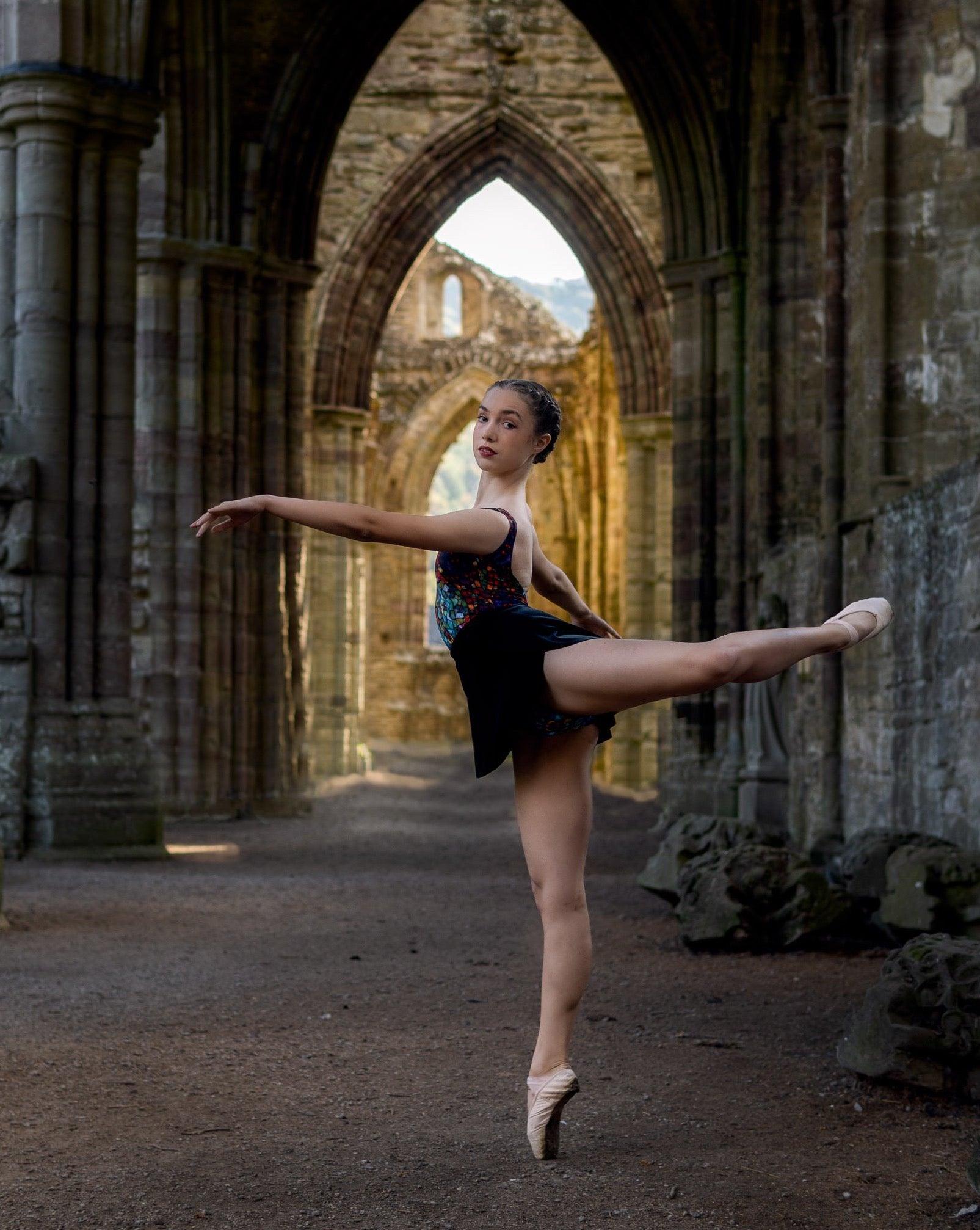 SAB ballet skirt in black velvet