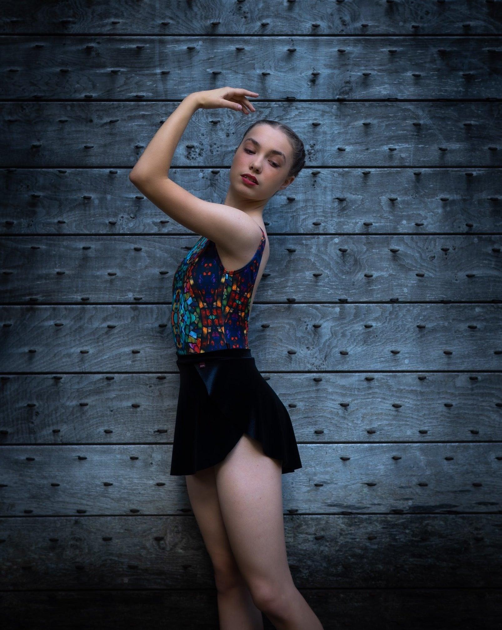 SAB ballet skirt in black velvet