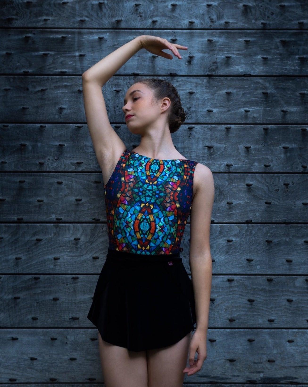 SAB ballet skirt in black velvet