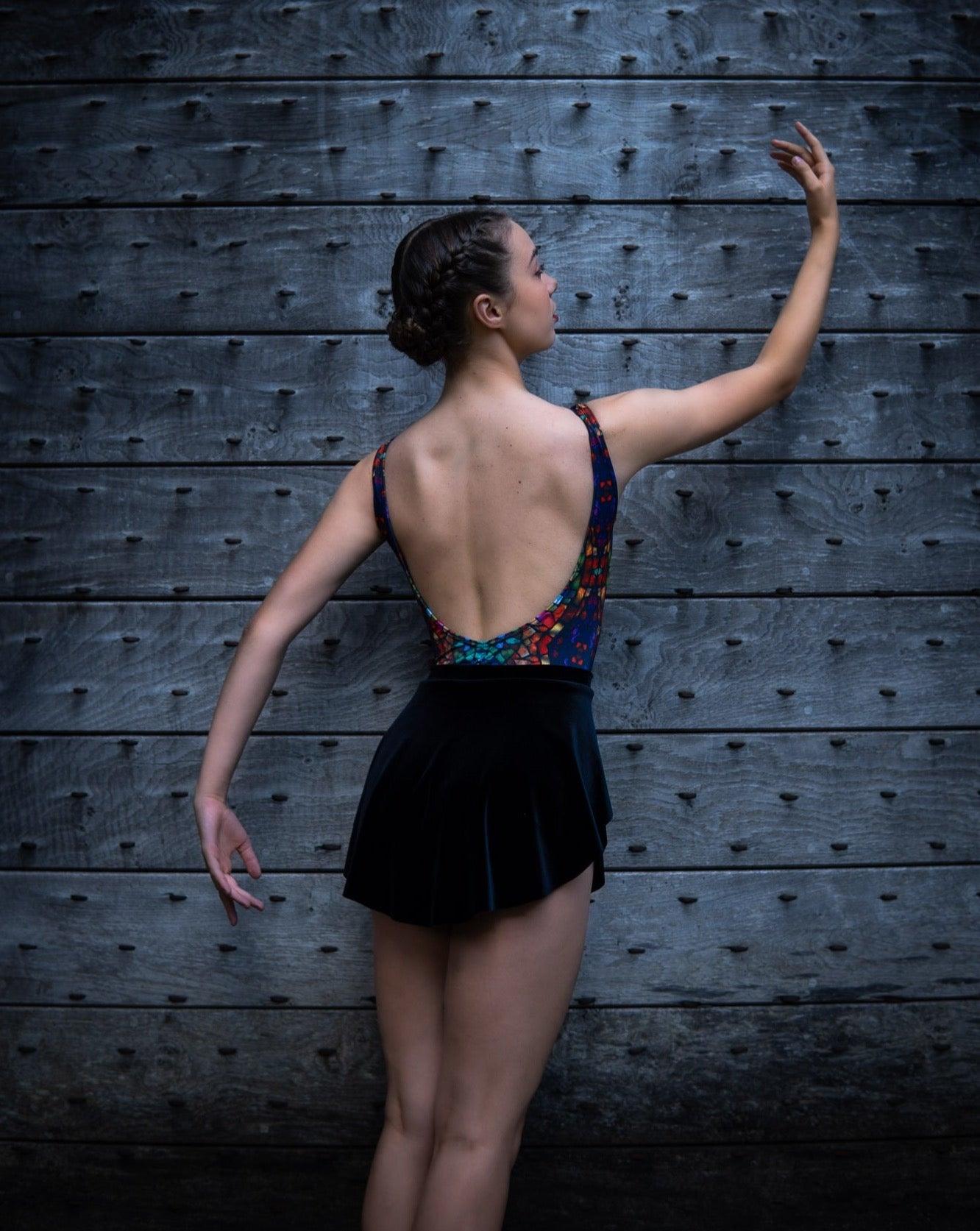 SAB ballet skirt in black velvet